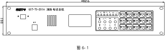 GST-TS-Z01A消防电话总机结构示意图